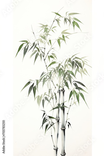 Bamboo painting 