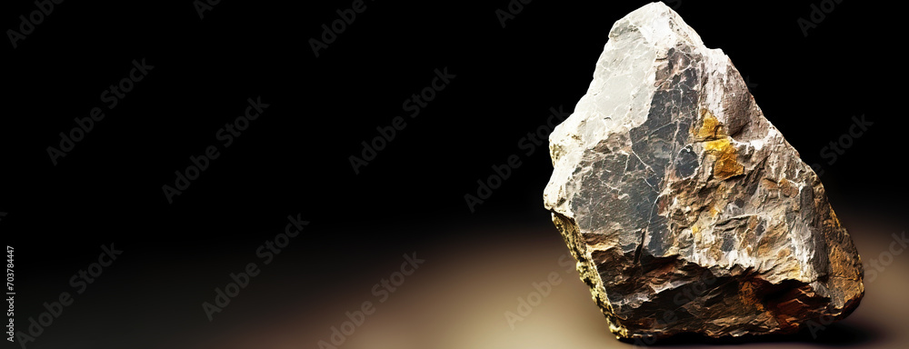 Afwillite is a rare precious natural stone on a black background. AI generated. Header banner mockup with space. Afwillite is a rare precious natural stone on a black background. AI generated. Header banner mockup with space.