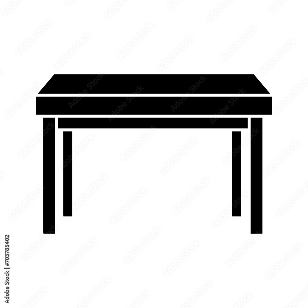 Table icon vector. Furniture illustration sign. Coffee table symbol. Workplace logo. Table icon vector. Furniture illustration sign. Coffee table symbol. Workplace logo.
