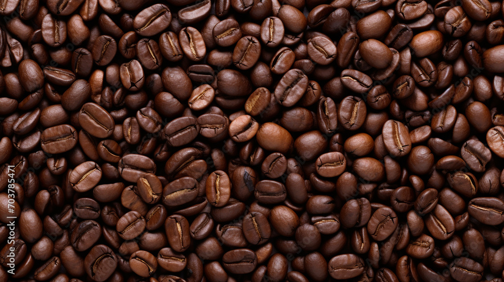 Coffee Bean Cascade: A Shower of Roasted Beans from Above Coffee Bean Cascade: A Shower of Roasted Beans from Above