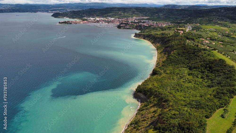 aerial view of the coast aerial view of the coast