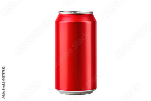 Red soda Isolated on transparent background