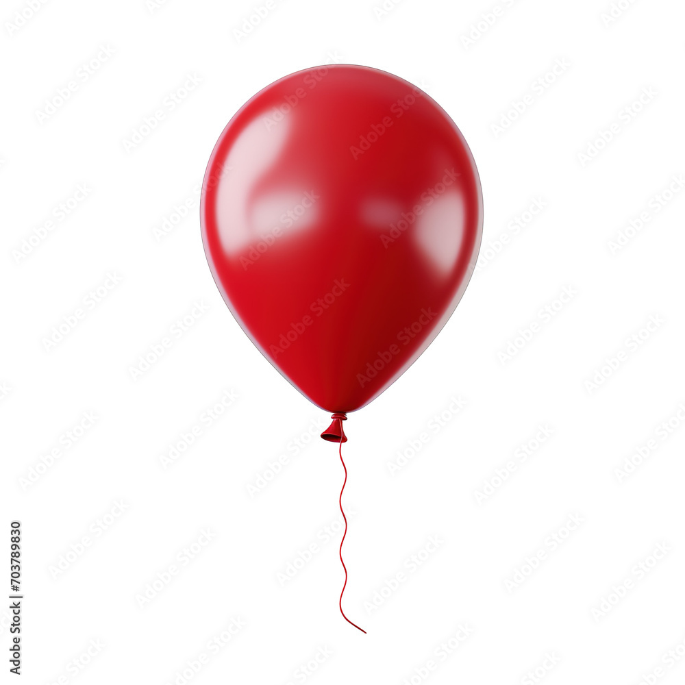Red balloon Isolated on transparent background Red balloon Isolated on transparent background
