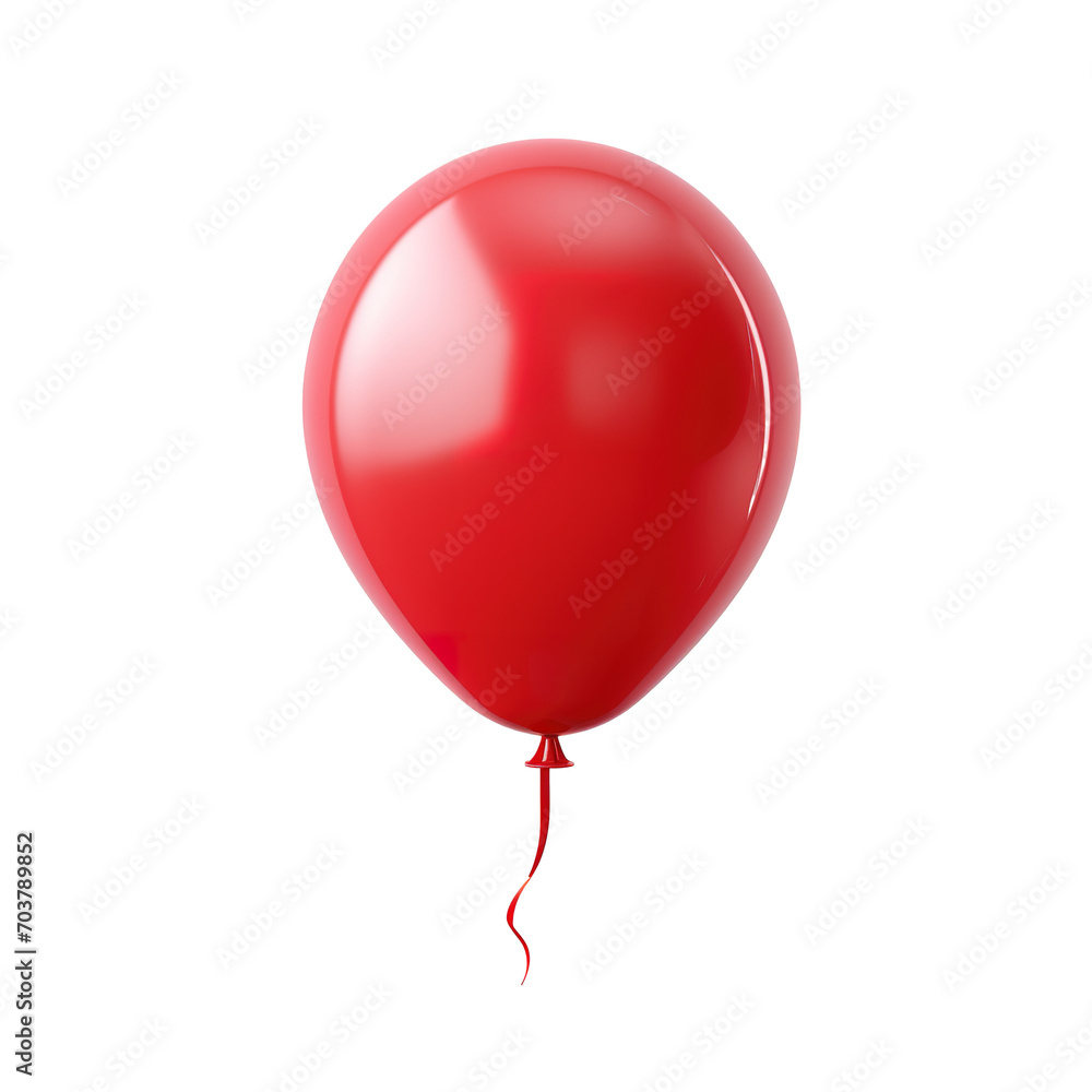 Red balloon Isolated on transparent background Red balloon Isolated on transparent background