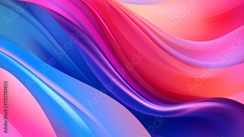 Abstract Floral Harmony  Liquid Color Design with Gradient Colors for a Stylish Mobile Screen - Wallpaper Concept