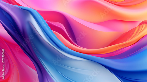 Floral Elegance: Liquid Color Design Background with Gradient Colors in the Shape of a Flower - Luxury Abstract for Mobile Screen Concept