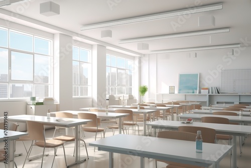 Classroom with modern design