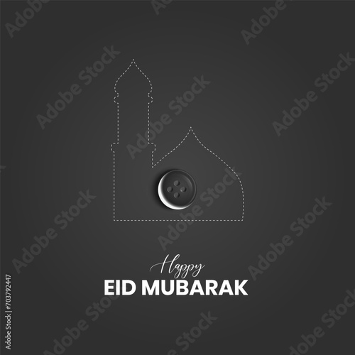 Eid Mubarak islamic design. Eid ul fitr creative ads.