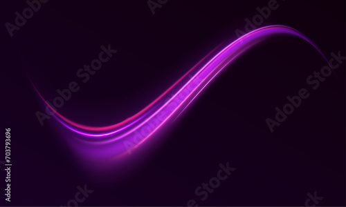 Abstract vector fire circles, sparkling swirls and energy light spiral frames. Light trail wave, fire path trace line, car lights, optic fiber and incandescence curve twirl 