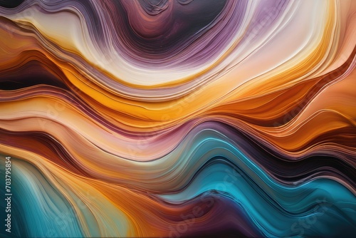 Currents of translucent hues, snaking metallic swirls, and foamy sprays of color shape the landscape of these free-flowing textures. Natural luxury abstract fluid art painting in liquid ink technique