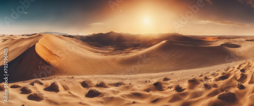 Cromie dell'Aurora nel Deserto- Uno Spettacolo di Calore e Luce photo