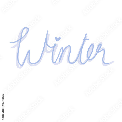 Winter text