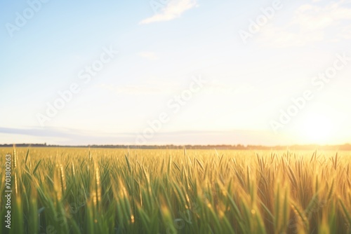 morning light on a wheat field