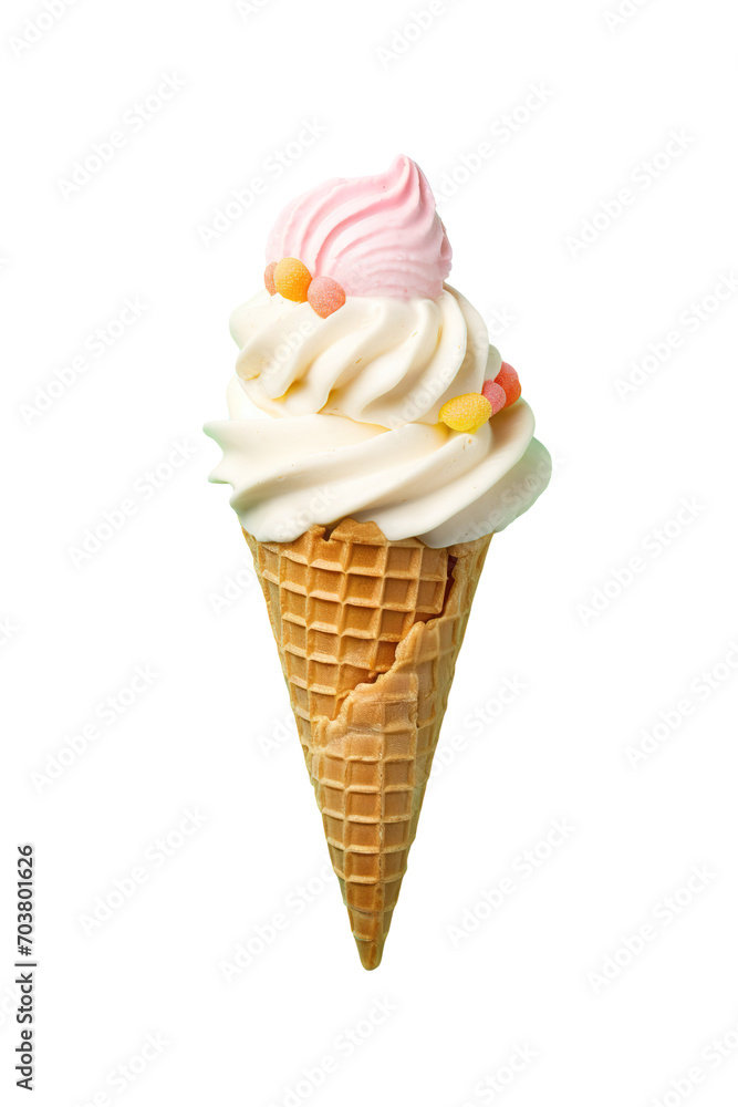 Ice cream Isolated on transparent background Ice cream Isolated on transparent background