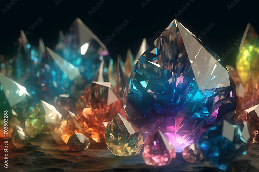 colorful crystal abstract background colorful crystal abstract background
