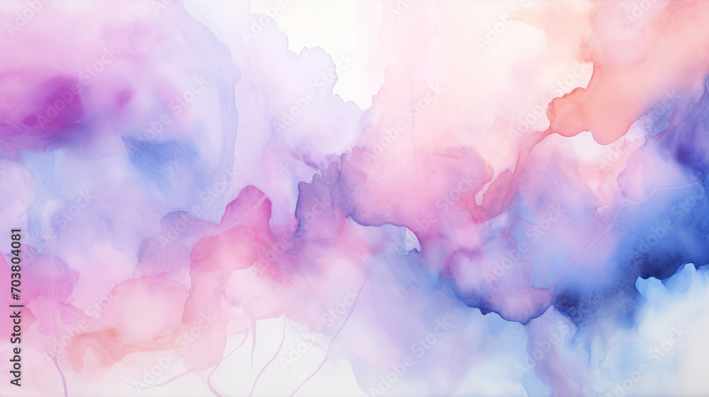 Watercolor purple and blue background