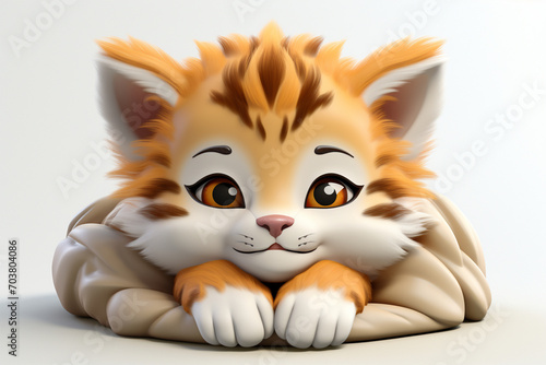 cute cartoon tiger cub