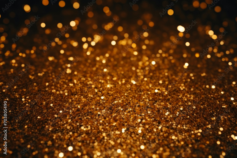 Dazzling Noir Gold Shimmer