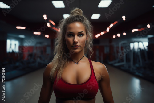Make-Believe Gym Gal Self-Portrait © AIproduction
