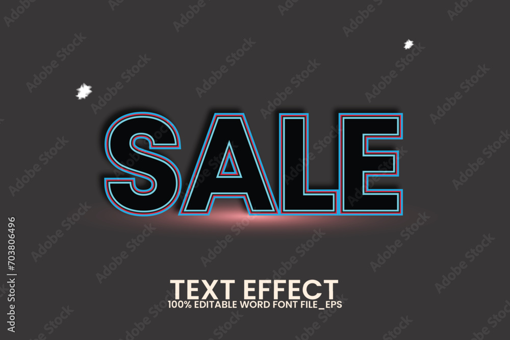 Obraz premium text effect black neon