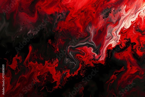 Abstract red black oil painting background, texture background
