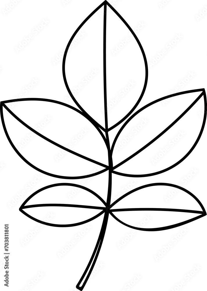 Botanical Floral Hand Drawn Line Art Botanical Floral Hand Drawn Line Art