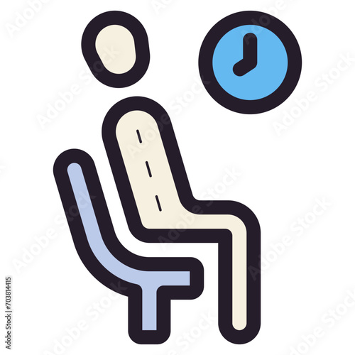 waiting room sign icon