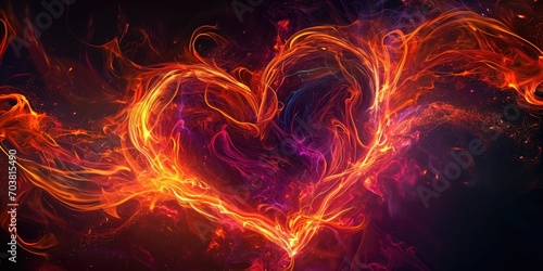 Romantic heart background for Valentine s Day