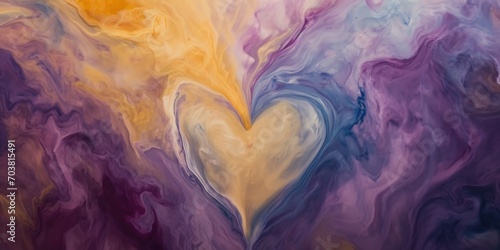 Romantic heart background for Valentine's Day