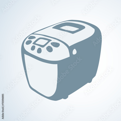 Bread machine. Vector drawing