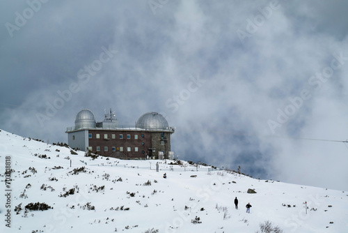 Obserwatorium na górze Łomnica w Tatrach.