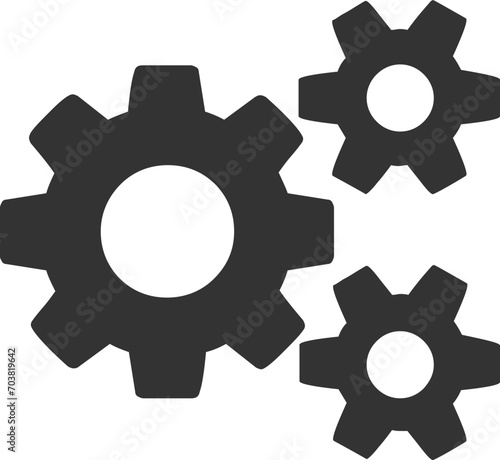 gears icon | Setting icon, Gear connection icon in vector