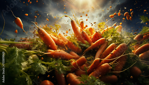 Recreation fantasy of carrots photo