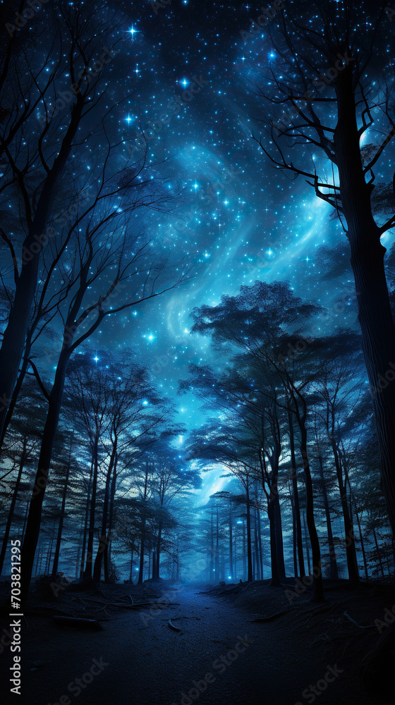 Starry Night in the Enchanted Forest