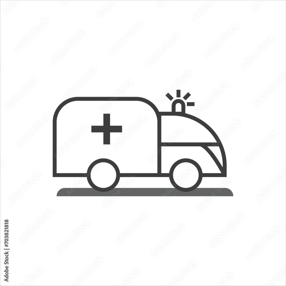 medical ambulance emergency isolated car medical ambulance emergency isolated car