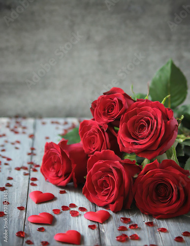 Valentine s Day  love  roses  heart  romantic day for lovers.