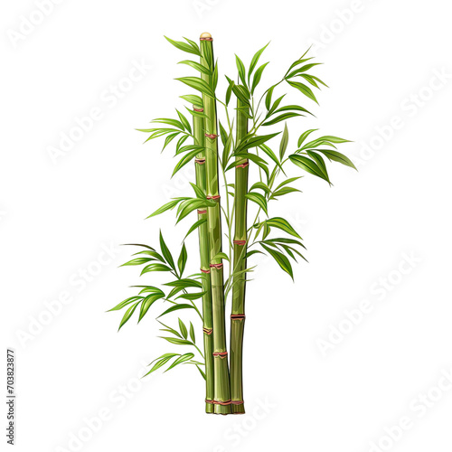 Bamboo on transparent background