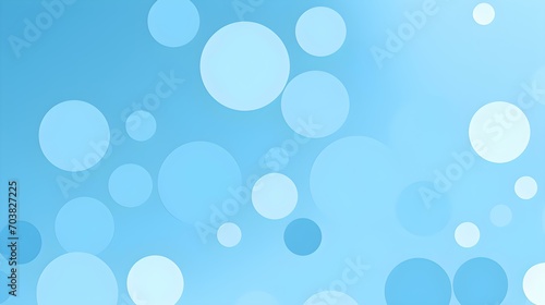 Abstract Background of minimalistic Circles in sky blue Colors. Artistic Wallpaper