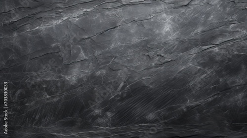 Texture of a black gray old scratched slate and stone with space for text