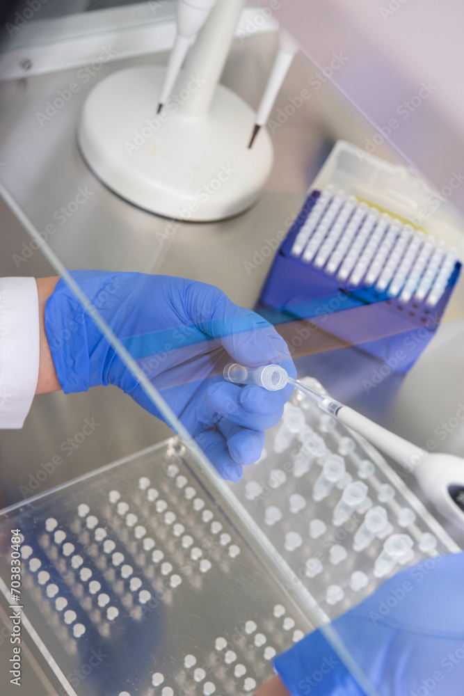 Doctor holding blood tube test in the research laboratory.Corona virus pandemic concept.Coronavirus vaccine development Doctor holding blood tube test in the research laboratory.Corona virus pandemic concept.Coronavirus vaccine development