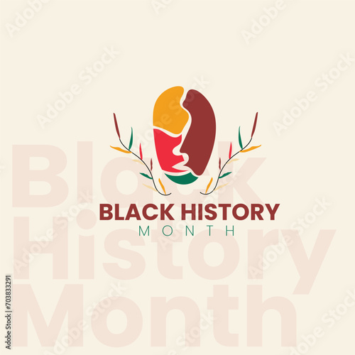 black history month logo design