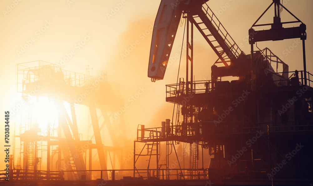 Offshore Oil station drilling rig and Oil production Offshore Oil station drilling rig and Oil production