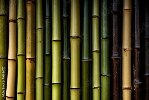 Background green bamboo wood  natural texture.