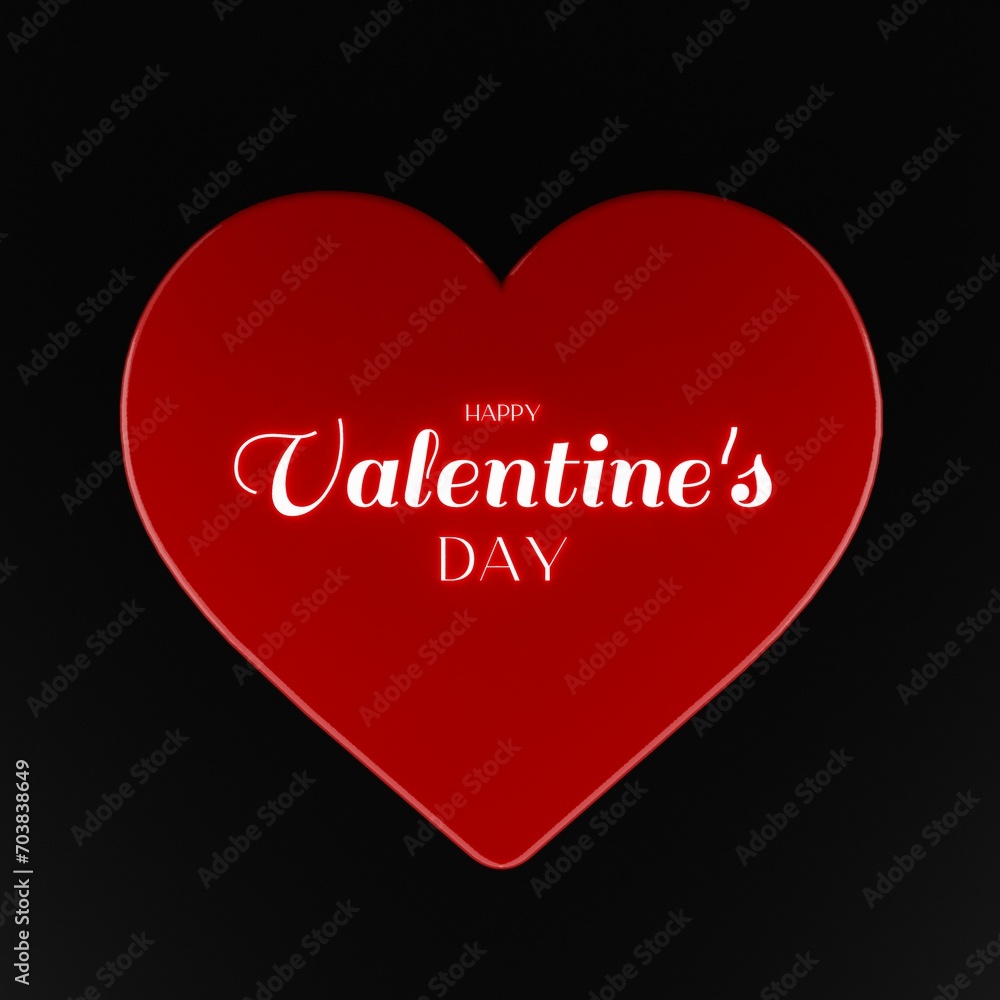 Happy Valentine's Day, 3D render, illustration, 14th February, Valentine, Offers, Deals, Typography, Spread love, Girlfriend, Boyfriend, Relationship, Promotion, Wallpaper, Valentine decoration