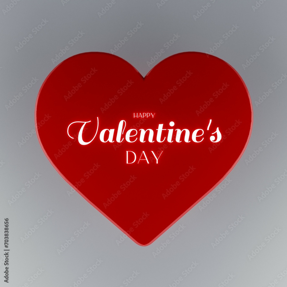 Happy Valentine's Day, 3D render, illustration, 14th February, Valentine, Offers, Deals, Typography, Spread love, Girlfriend, Boyfriend, Relationship, Promotion, Wallpaper, Valentine decoration