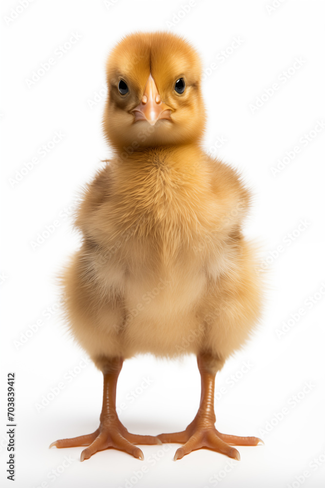 Fototapeta premium Baby chicken isolated on white background.