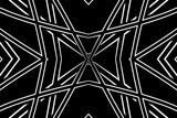 Black and white geometric aesthetic line art pattern for background wallpaper textile or fashion 