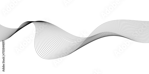 Abstract grey smooth element swoosh speed wave modern stream background. Abstract wave line for brochure, flyer, banner, template, wallpaper background with wave design. Abstract business wave lines.