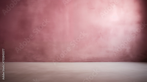 Minimalistic pastel pink gentle background. Empty space of room, product display