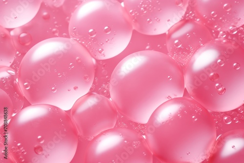 abstract plastic pink bubbles 3d render background 